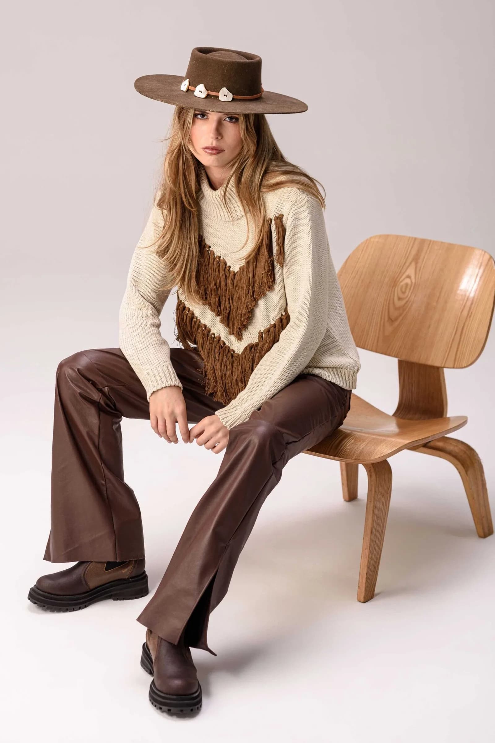 Sweater Origen — Tejidos Marrón · BONA
