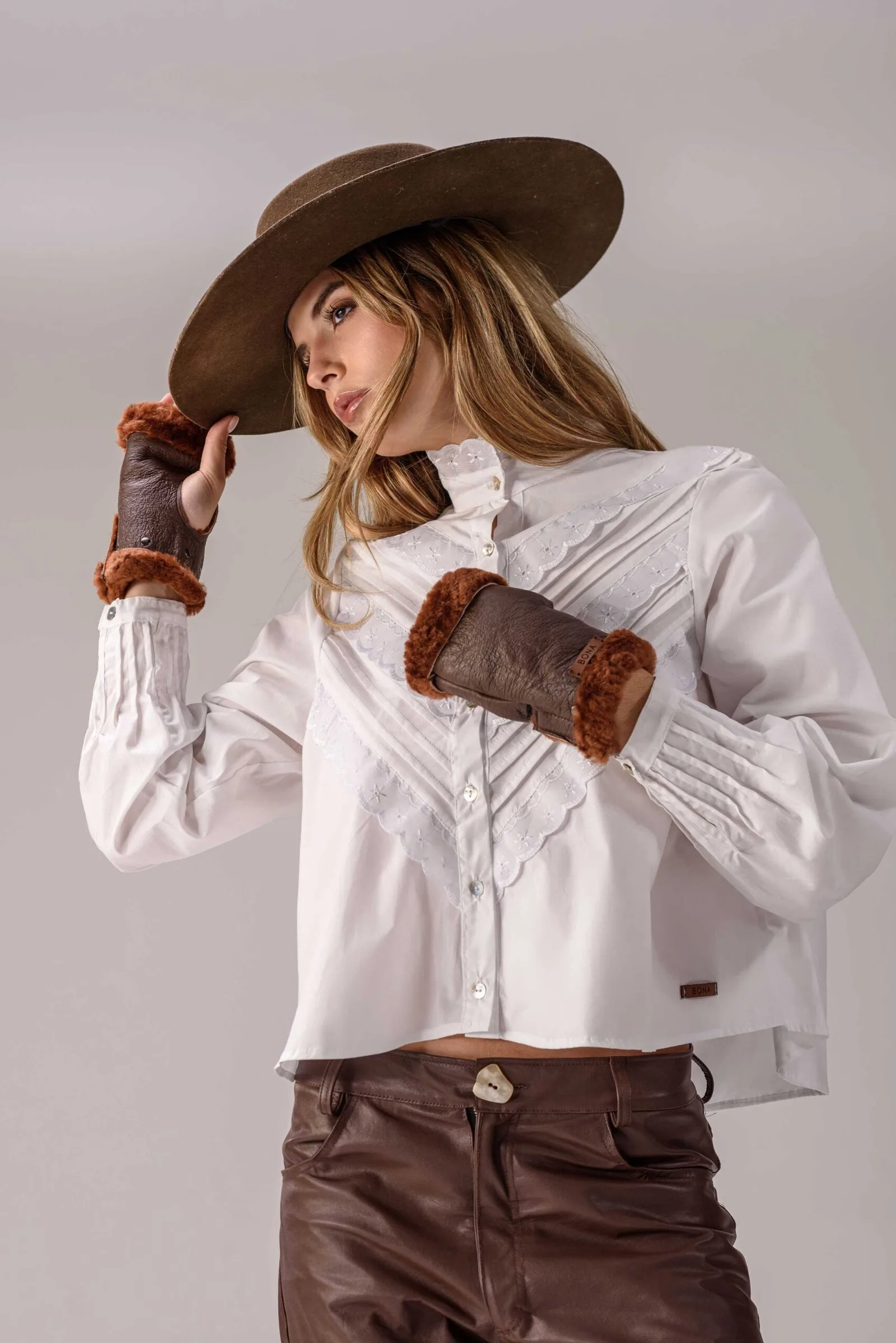 Guantes Kanun (Wool & Leather)