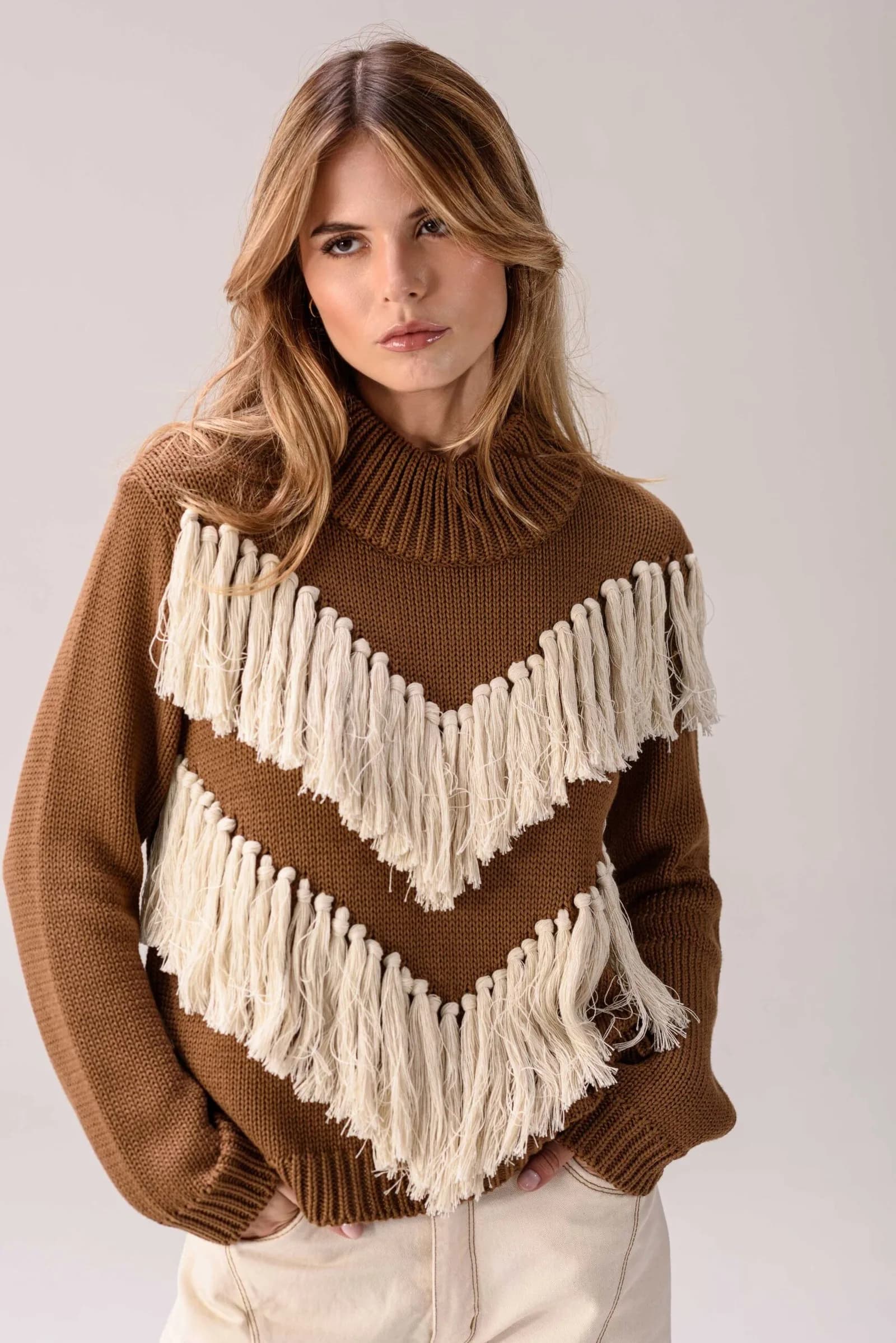 Sweater Origen — Tejidos Marrón · BONA