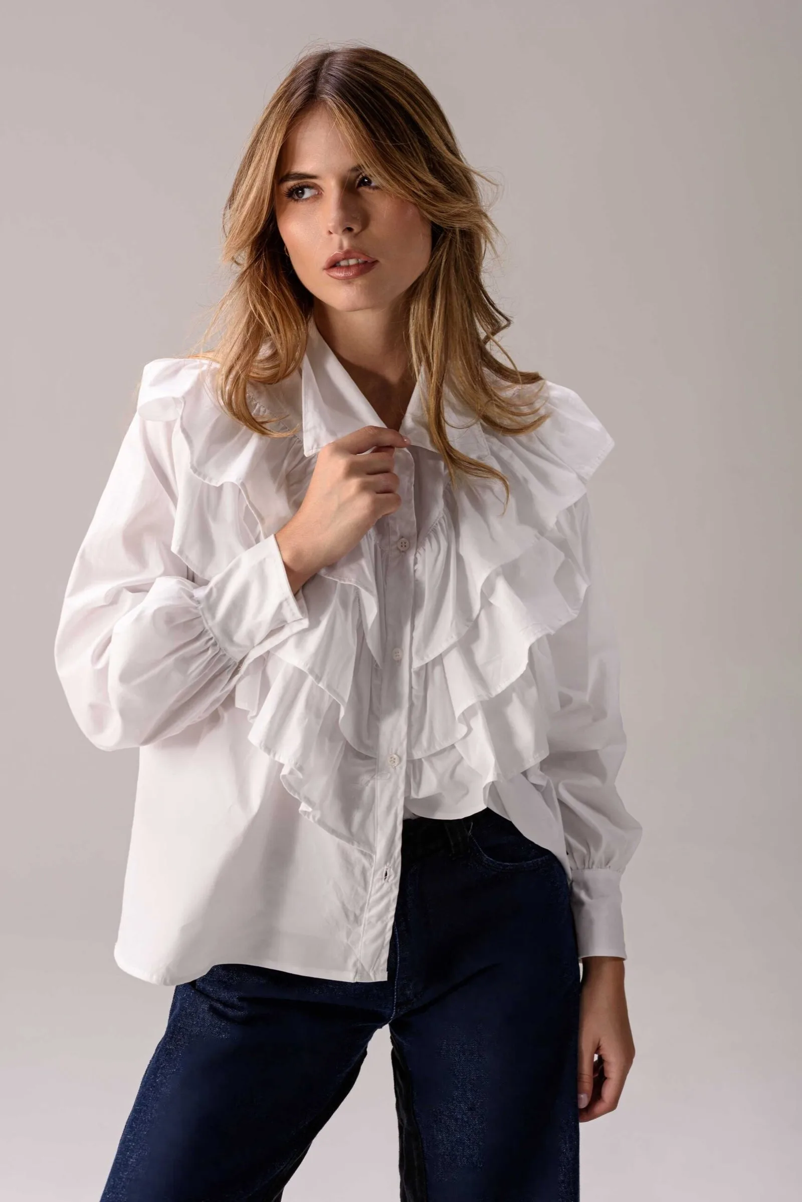 Camisa Bruma — Camisas y blusas Blanco · BONA