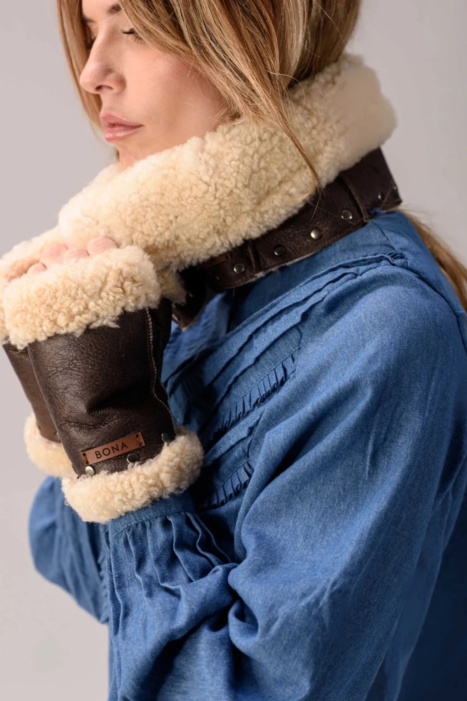 Cuello Kanun (Wool & Leather)