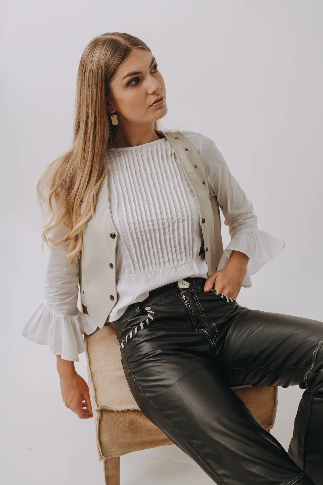 Camisa Sierra — Camisas y blusas Blanco · BONA