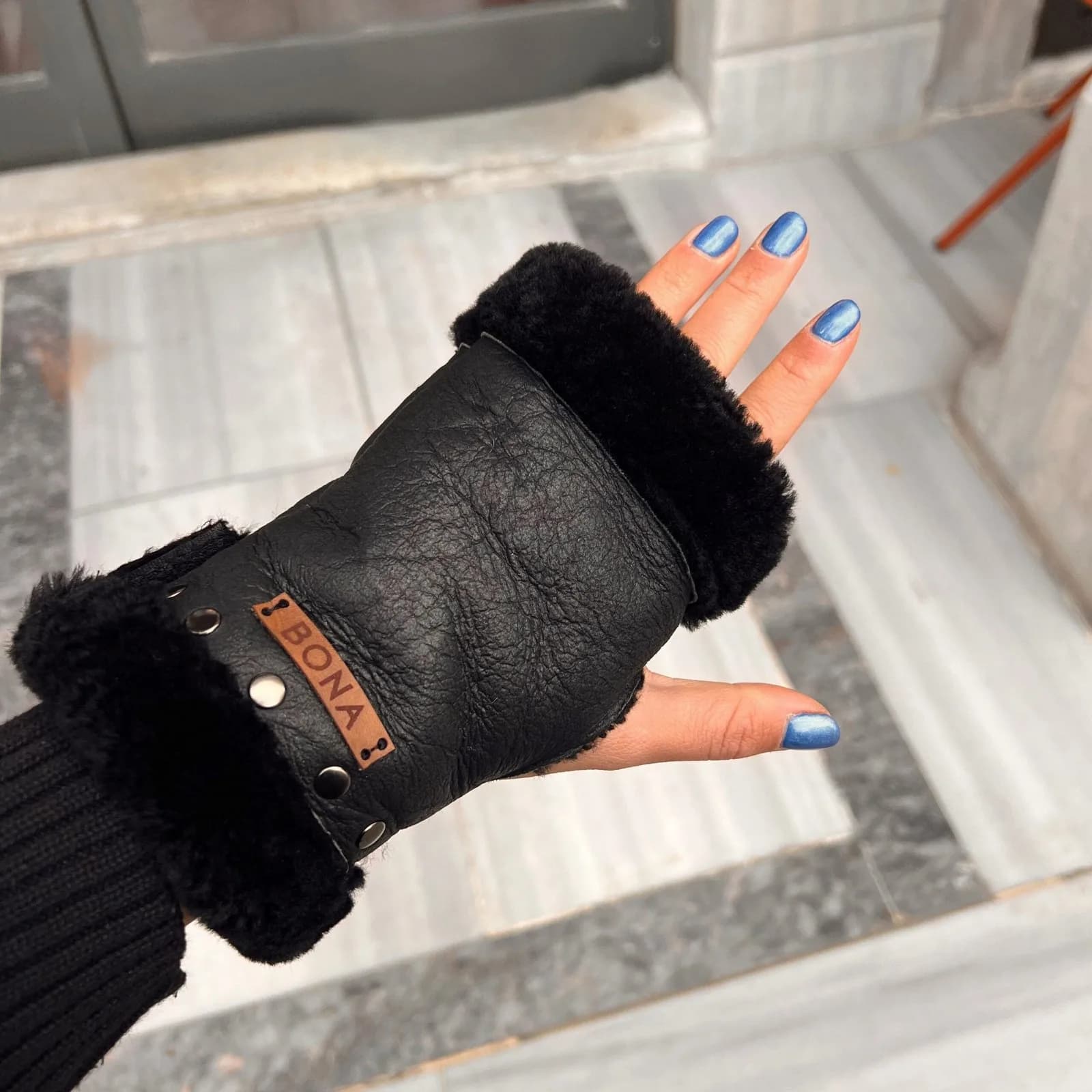 Guantes Kanun (Wool & Leather)