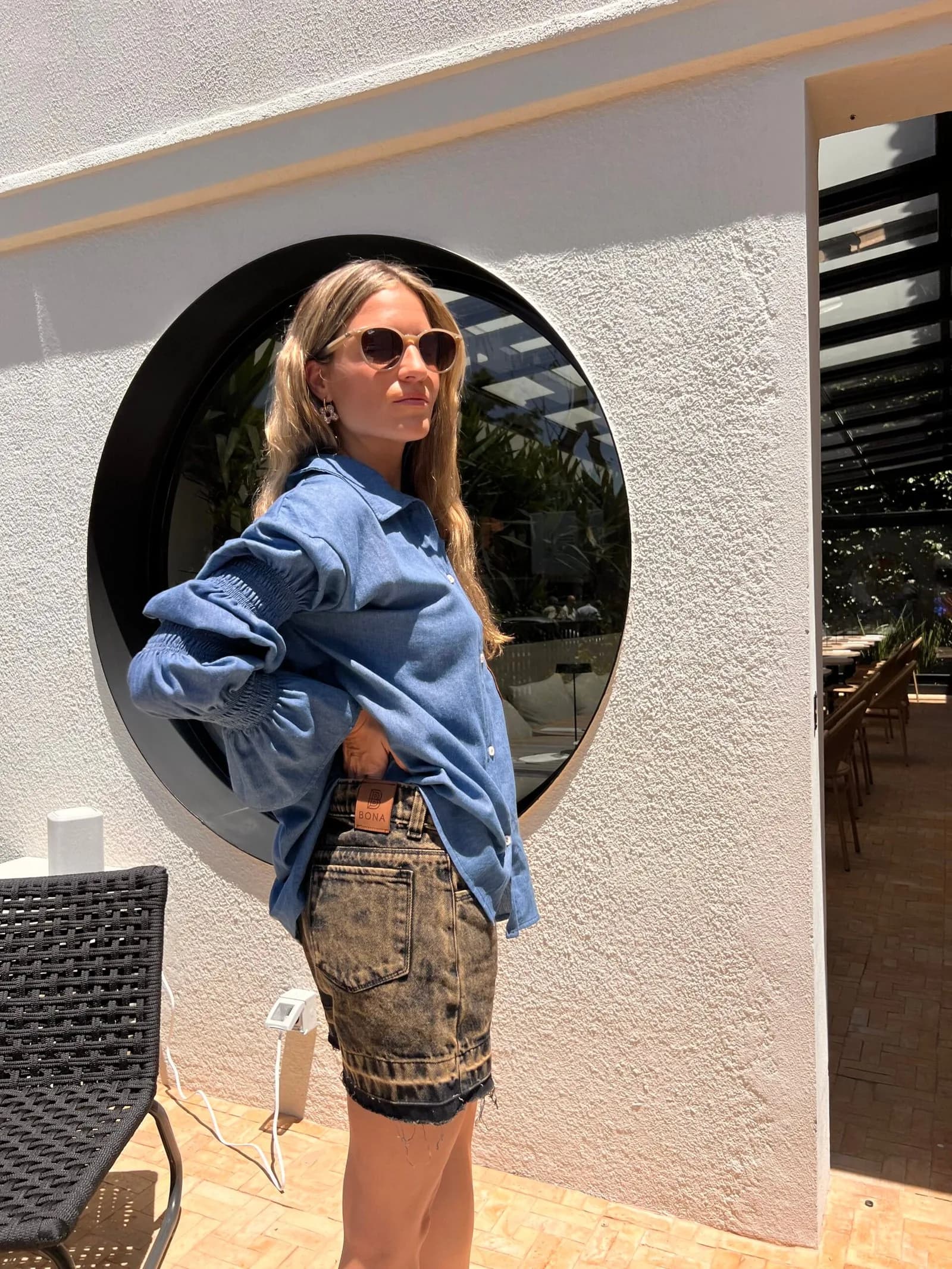 Camisa Monza (Jean liviano & cuero)
