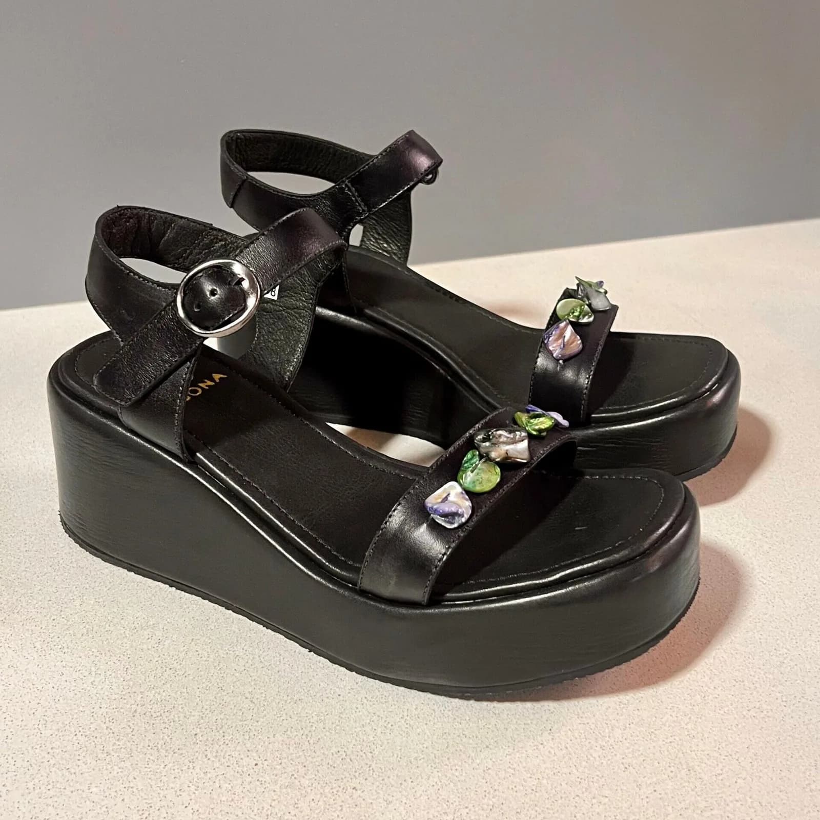Sandalias Oia Jewelry Negro