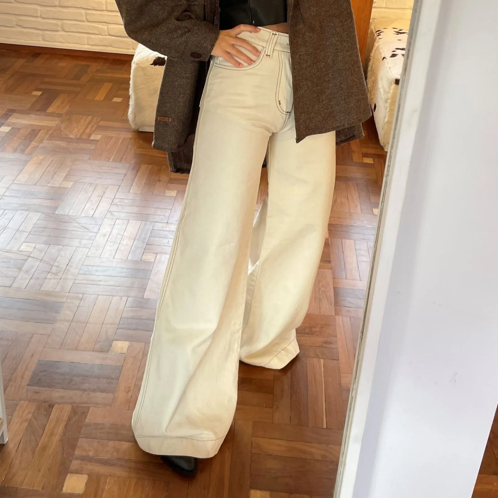Jean Wide Leg — Pantalones Crudo · BONA
